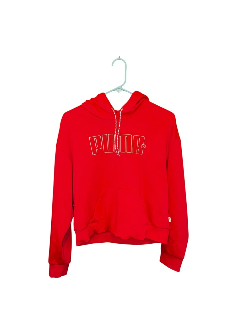 Puma Hot Pink Pullover Hoodie with Logo S